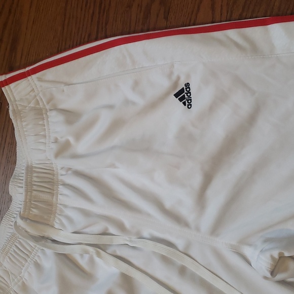 Adidas/Toronto Raptors White & Red Tear Away Open Pants - Picture 3 of 16